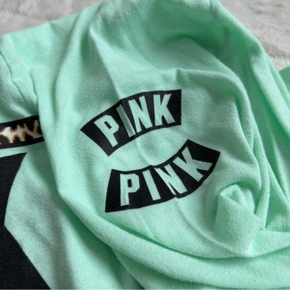 Victoria's Secret PINK | Pastel Cheetah Print Long Sleeve Tee | Size Extra Small - Picture 4 of 9